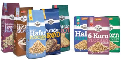Bauckhof Mill Grain and Powder Packaging eco friendly stand up pouches