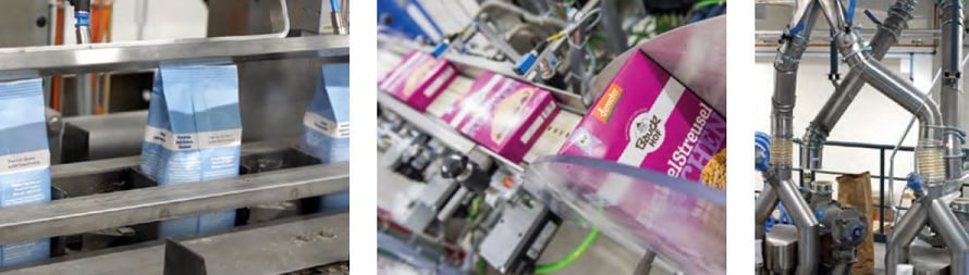 Bauckhof Mill Grain and Powder Products in eco friendly stand up pouches