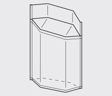 FLEX CAN with standing longitudinal seam as peel seam