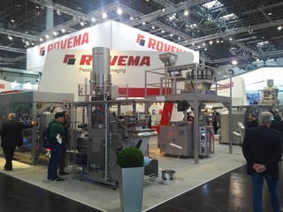 Interpack 2017 Rovema Trade Show Booth VFFS Machine