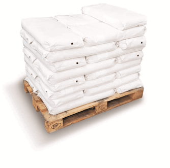 Palletized Sacks of Bulk powder products from VFFS machine