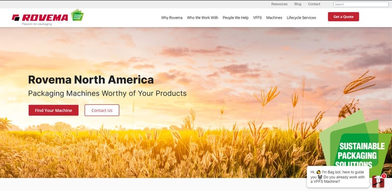 Rovema North America Announces New Website