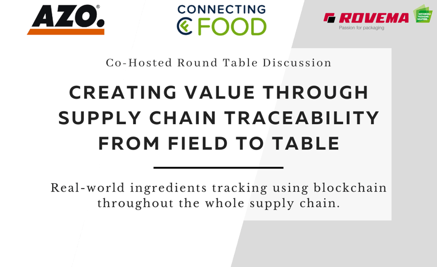 Supply Chain Visibility and Traceability Webinar with Azo. Connecting Food and Rovema