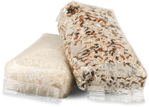 Rice in package from VFFS Machine