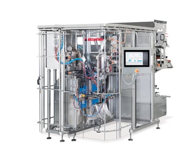 Rovema Flexible VFFS Machine tooless changover between pillow to doy style stand up pouches