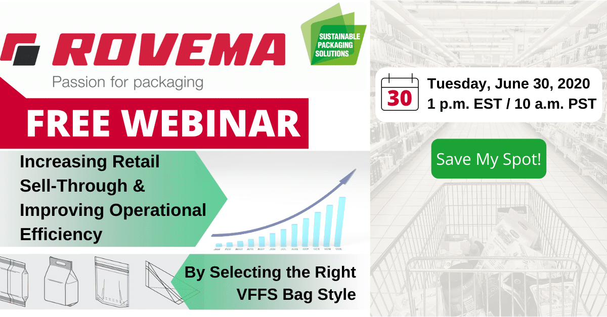 Rovema Stand Up Pouch Webinar Announcement